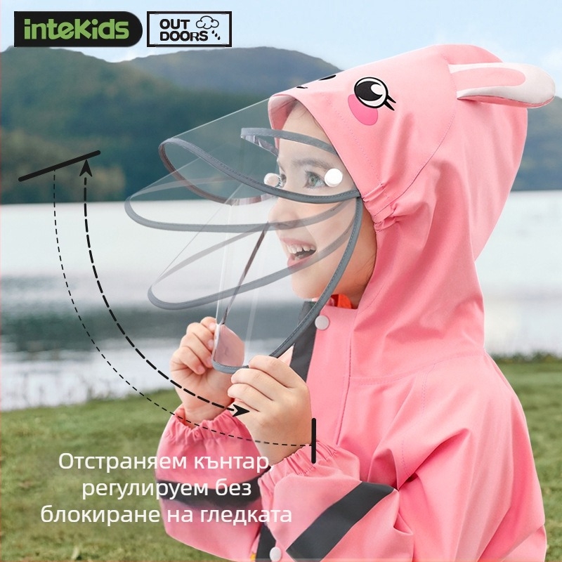 Детски еднокомпонентен дъждобран за момче, бебешко пончо, женска детска градина, комплект дъждобран с динозавър, цял корпус, непромокаем дъждобран, партида