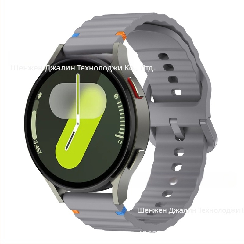 За Samsung watch765 вълнообразна каишка за часовник 20 мм силиконова каишка за часовник Huawei 22 мм цветна катарама силиконова каишка за китка