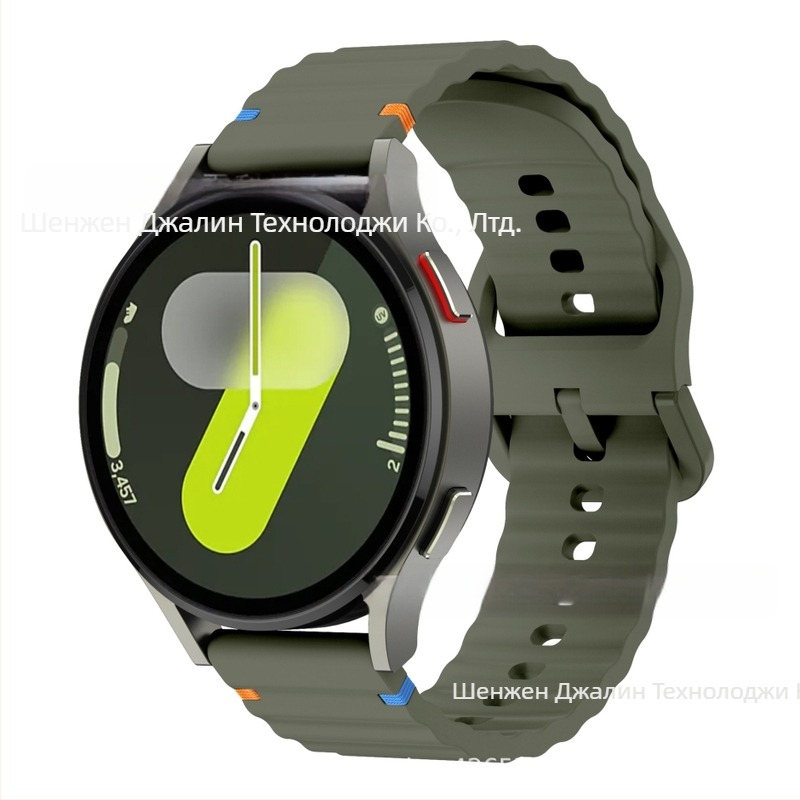 За Samsung watch765 вълнообразна каишка за часовник 20 мм силиконова каишка за часовник Huawei 22 мм цветна катарама силиконова каишка за китка