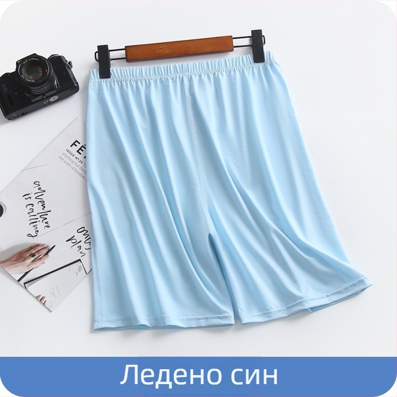 [Течна ледена коприна] Летни нови ултратънки мъжки домашни панталони, пижамни шорти, дишащи, хладни еластични плажни панталони