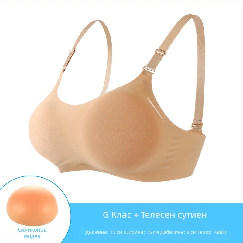 Специален протезен сутиен за гръдни импланти тип „анкер“, реалистични женски изкуствени гърди, супер голям артефакт за бюст, косплей силиконова половин топка