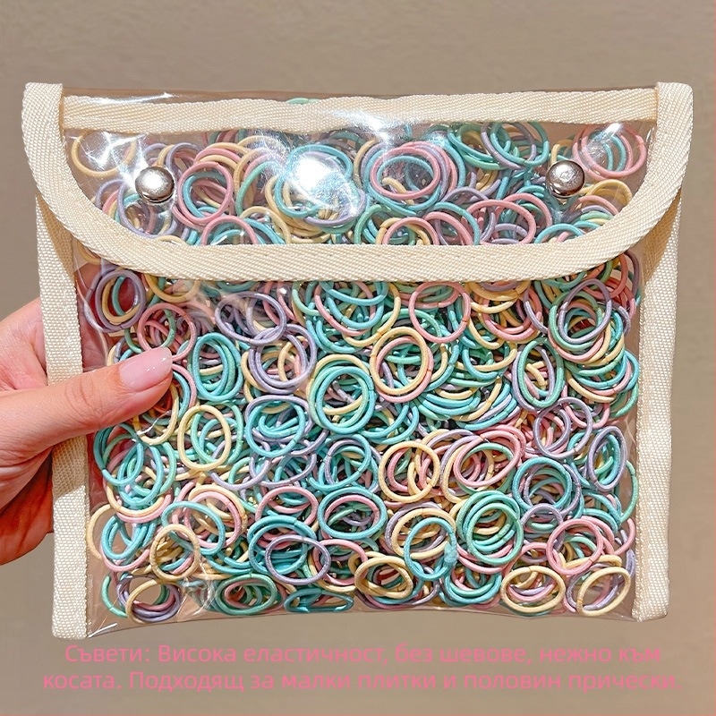 Детска гумена лента за бебета, малък размер, въже за глава, малка гумена лента за коса за момичета, въже за коса с палец, шапка