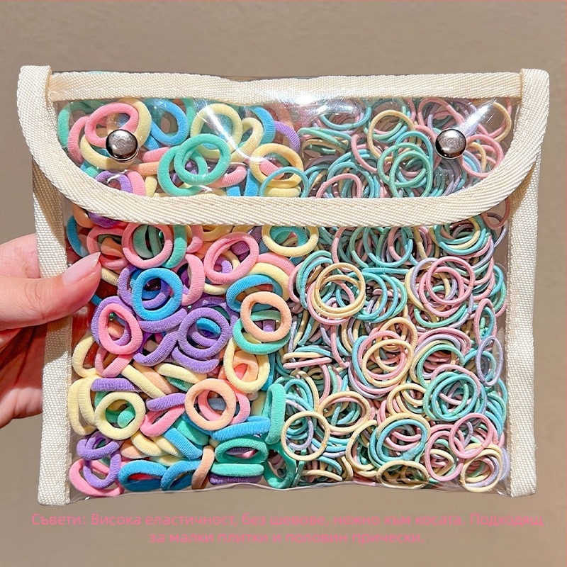 Детска гумена лента за бебета, малък размер, въже за глава, малка гумена лента за коса за момичета, въже за коса с палец, шапка