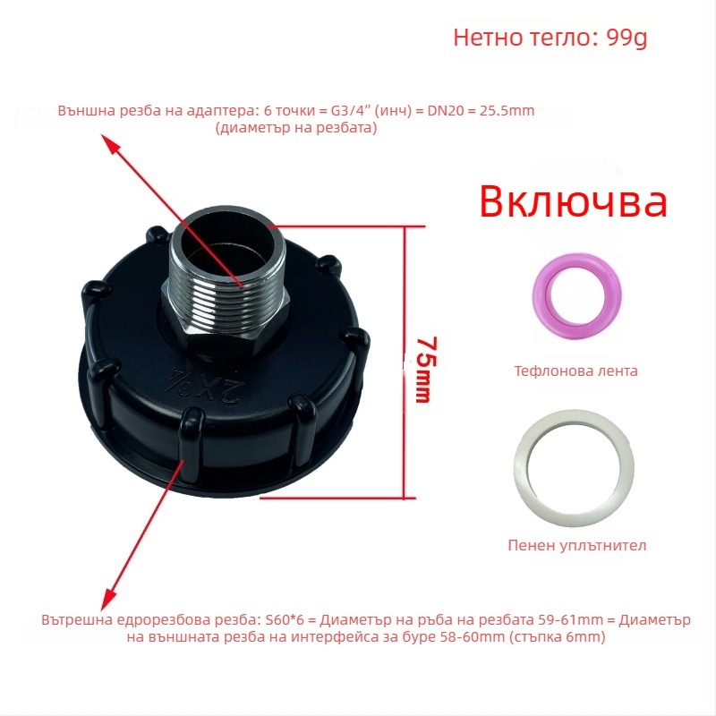 Киселинно- и алкалоустойчиви маслоустойчиви фитинги за тон-барел, съединение за тон-барел, редукторно съединение от неръждаема стомана за тон-барел 4 минути 6 минути 1 инч 32