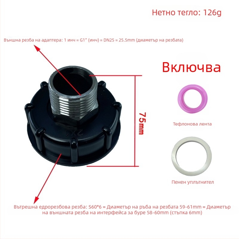 Киселинно- и алкалоустойчиви маслоустойчиви фитинги за тон-барел, съединение за тон-барел, редукторно съединение от неръждаема стомана за тон-барел 4 минути 6 минути 1 инч 32