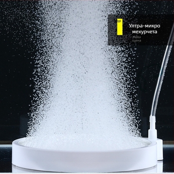 Кислородна помпа за аквариум, атомизация нано газ, тиган, камък, безшумна кислородна помпа, ниско налягане, въздушен атомизатор, експлозия, кислороден рафинерия