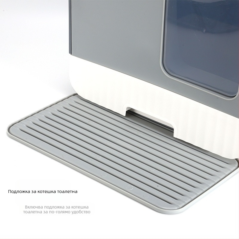 Кутия за котки тип къща, против пръски, голямо, напълно затворено чекмедже, дезодорант за котешка тоалетна, кутия за котки за млади котки, кутия за котки