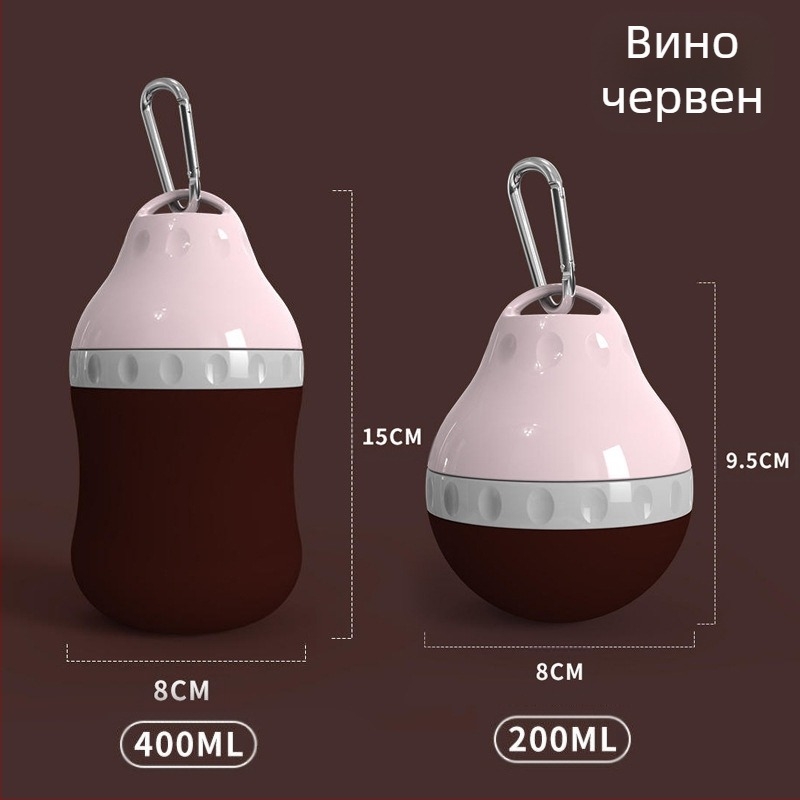 Бутилка за питейна вода за кучета Hupu, преносим фонтан за пиене за разходка с кучета, принадлежности за домашни любимци, чаша за питейна вода за котки