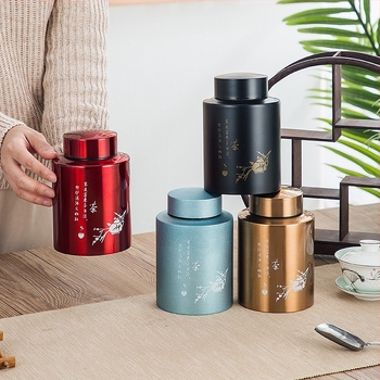 Буркан за чай от неръждаема стомана, удебелен, запечатан буркан за съхранение, кутия за чай, комплект за чай, подаръчна кутия за чай, черен чай, зелен чай