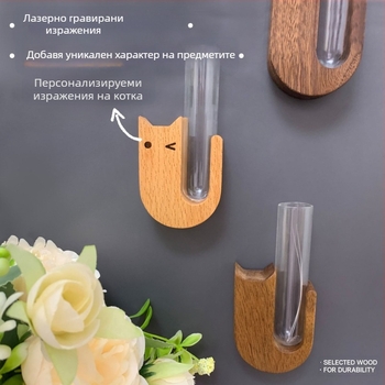 Кутия за възпоменание от масивна дървесина за домашни любимци, котешка брада, стикер за хладилник, колекция от сувенири, кучешка брада, колекционер