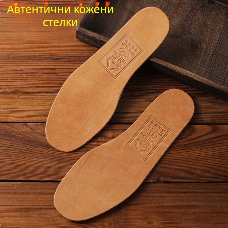 Мъжки дезодорант, абсорбиращ потта, стелка против телешка кожа, дишаща, с меко дъно, удебелена стелка от свинска кожа, лятна