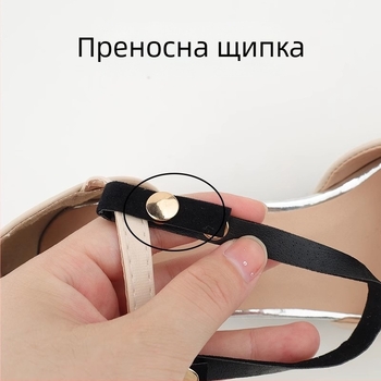 Сандали с каишка на петата, чехли, модифицирани сандали, регулируеми сандали, твърде големи, фиксирана катарама за обувки, против падане на петата, завързани връзки за обувки