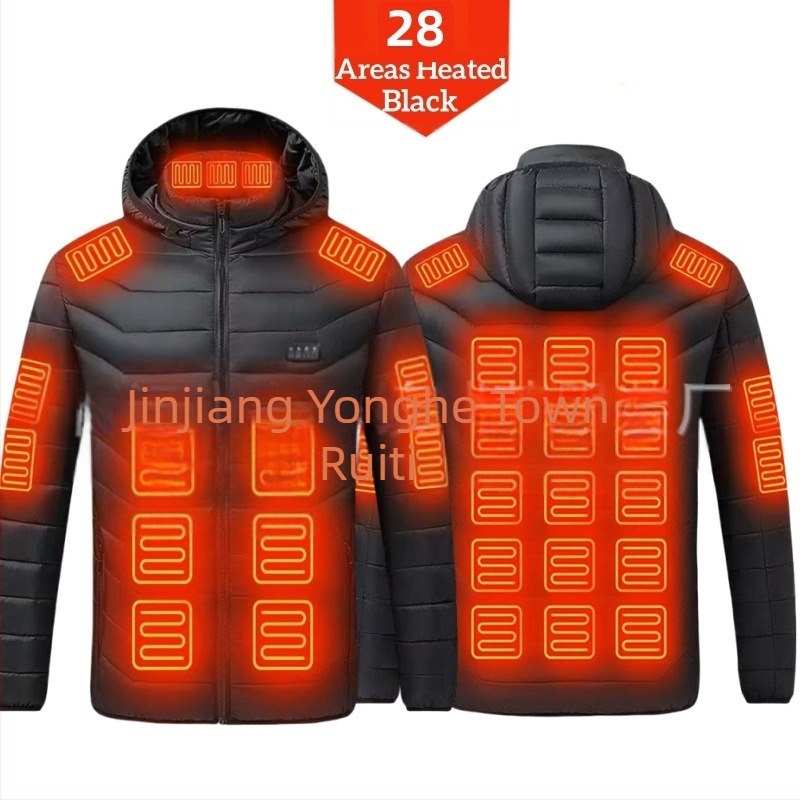 Памучно палто с четири контрола, 25 зони за отопление, ново облекло за отопление с голяма площ, европейско и американско, популярно памучно палто за отопление на едро