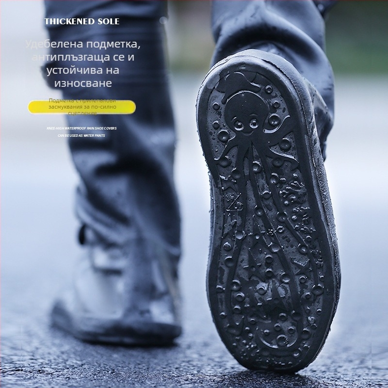 Неплъзгащи се, удебелени, устойчиви на износване, калъфи за дъжд над коляното, водоустойчиви мъжки и дамски водни панталони за езда, еднокомпонентни, доставка през граница