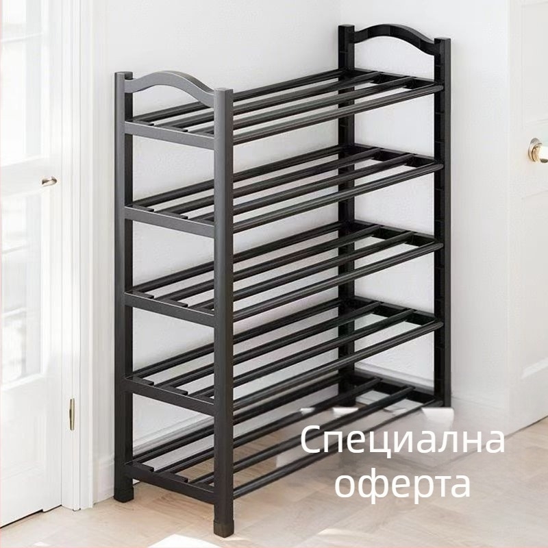 Многослойна домакинска стойка за обувки, проста врата, студентско общежитие, прахоустойчива и здрава, популярна стойка за съхранение на обувки