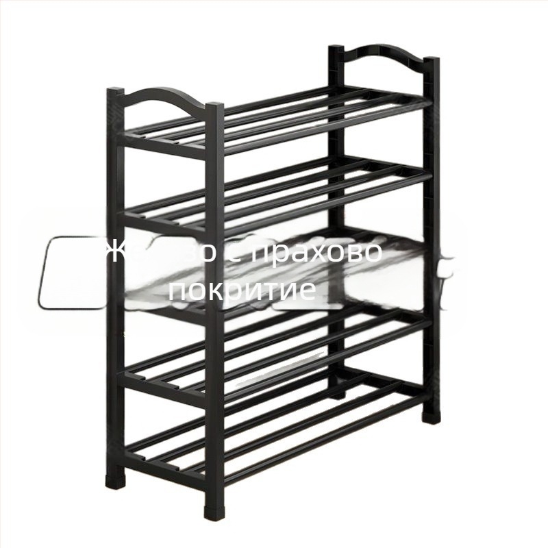 Многослойна домакинска стойка за обувки, проста врата, студентско общежитие, прахоустойчива и здрава, популярна стойка за съхранение на обувки