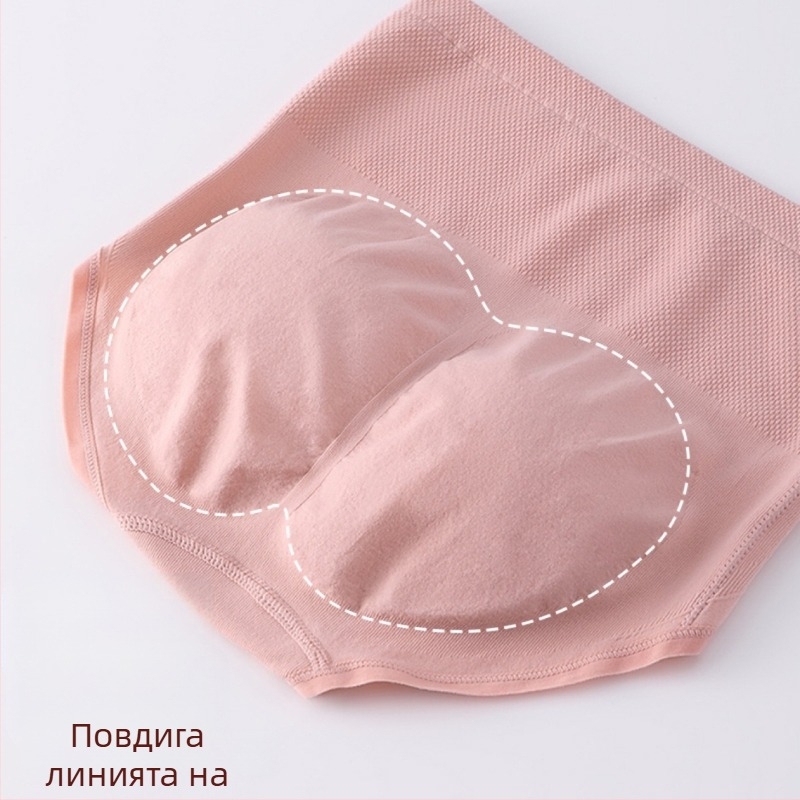 Дамско бельо с поларна подплата, есенно-зимно памучно бельо с висока талия, свиващо корема, повдигащо ханша, защитаващо корема и талията, топли, студоустойчиви бикини