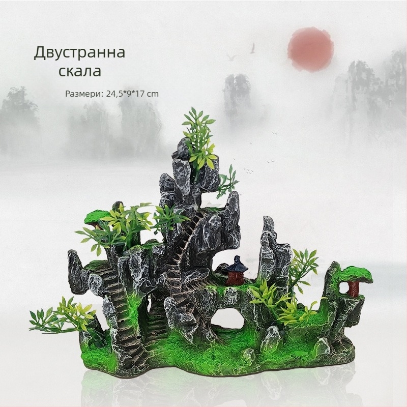 Горещ планински камък за аквариум, озеленяване, декоративен алпинеум, симулация на смола, аквариум, декорация, орнаменти, фабрика, директна доставка