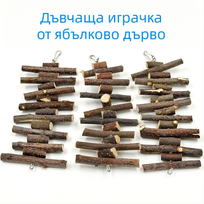 Консумативи за връвчици за смилане на заек, клон на ябълка, катерица, Тоторо, играчки Тоторо, закуски, хамстер, връвчици за смилане на едро