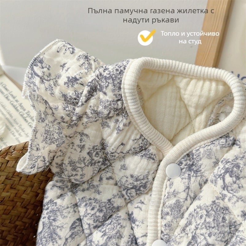 Дрехи за домашни любимци, Памучно палто за котки, Памучен жилет от марля, Дрехи за кучета и котки с малки размери, Домашни дрехи, Чист памук