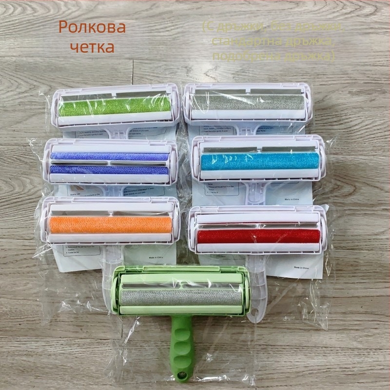 Четка за обезкосмяване на домашни любимци, която може да се къса, да се пере, лепкава четка за коса, четка за лепкава коса за дрехи, ролка за стъргане на коса, барабанна четка