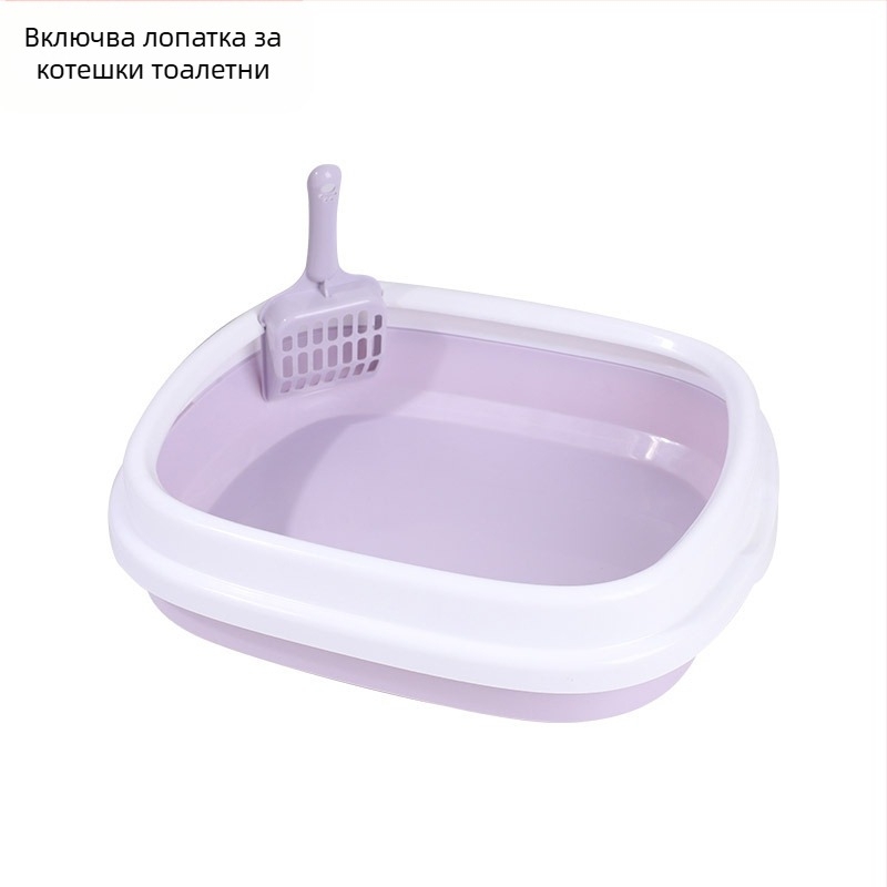 Голяма котешка тоалетна, голяма, напълно полузатворена, изключително голяма котешка тоалетна против пръски, котешки принадлежности за домашни любимци