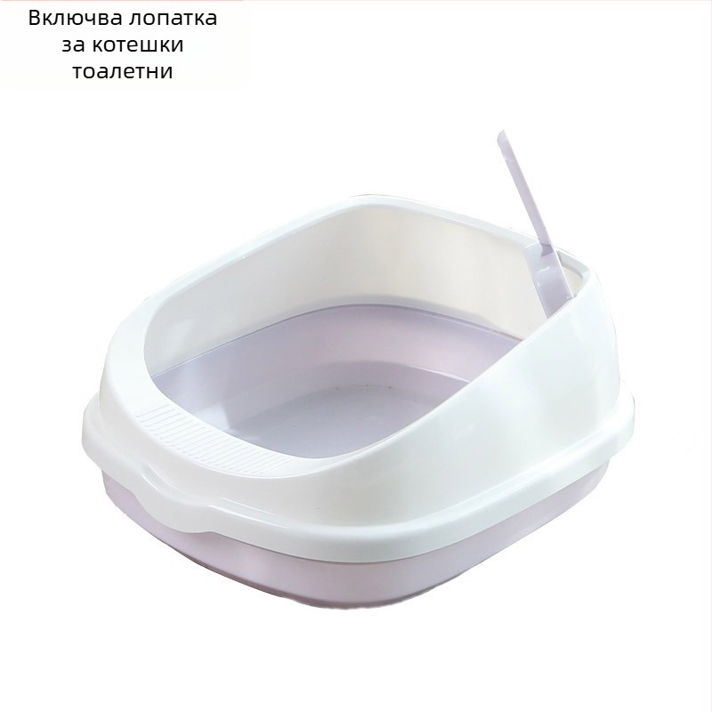 Голяма котешка тоалетна, голяма, напълно полузатворена, изключително голяма котешка тоалетна против пръски, котешки принадлежности за домашни любимци