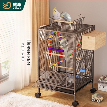 Клетка за птици Нов стил Кръстосана коприна Домашен папагал Тигрова кожа Божур Сюан Фън Скорец Жива птица Малко слънце Специална Голяма вила