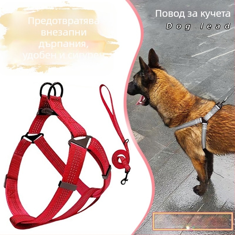 Нова каишка за кучета без ръце, средно голямо куче, гърди, гръб, домашни любимци, каишка за гърди, въже за разходка на кучета на едро