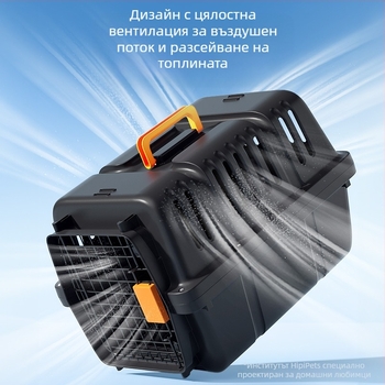 Обикновена черна кутия за въздушна възглавница на United Airlines с голямо пространство, дишаща, за котки и кучета, стоки за домашни любимци на едро