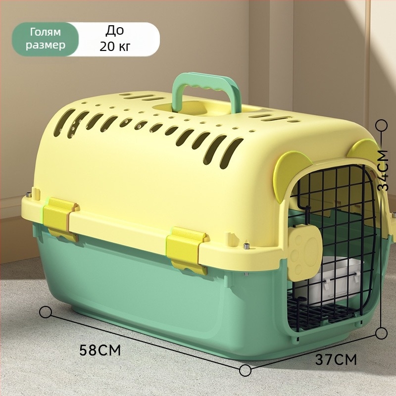 Обикновена черна кутия за въздушна възглавница на United Airlines с голямо пространство, дишаща, за котки и кучета, стоки за домашни любимци на едро