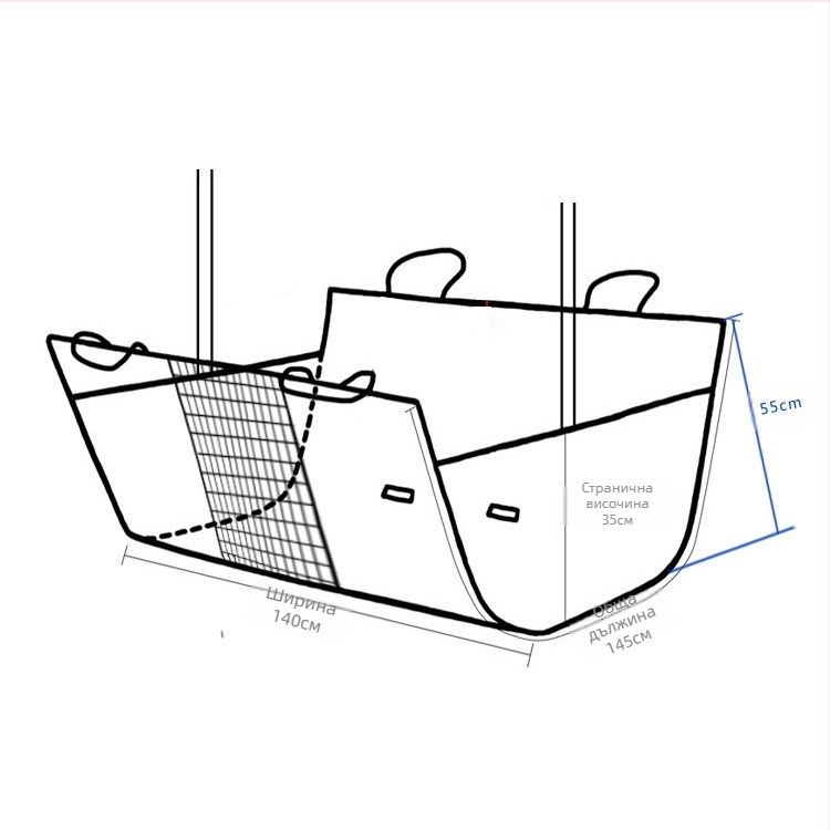 Фабрика на едро за кола за домашни любимци, седене на задната седалка на колата, водоустойчива постелка за домашни любимци за домашни любимци