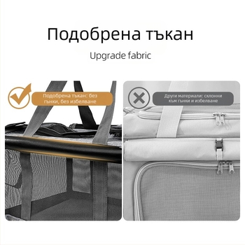 Фабрична чанта за домашни любимци на едро с едно рамо и през рамо, чанта за кучета на открито, чанта за котки, чанта за домашни любимци с голям капацитет, дишаща и преносима