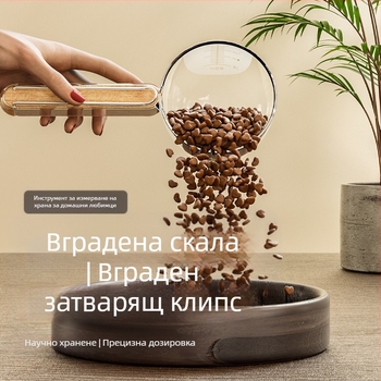 Нова дървена дръжка лъжица за котешка храна лъжица за котешка храна с щипка за котешки и кучешки принадлежности лопатка за храна лъжица за кучешка храна принадлежности за домашни любимци