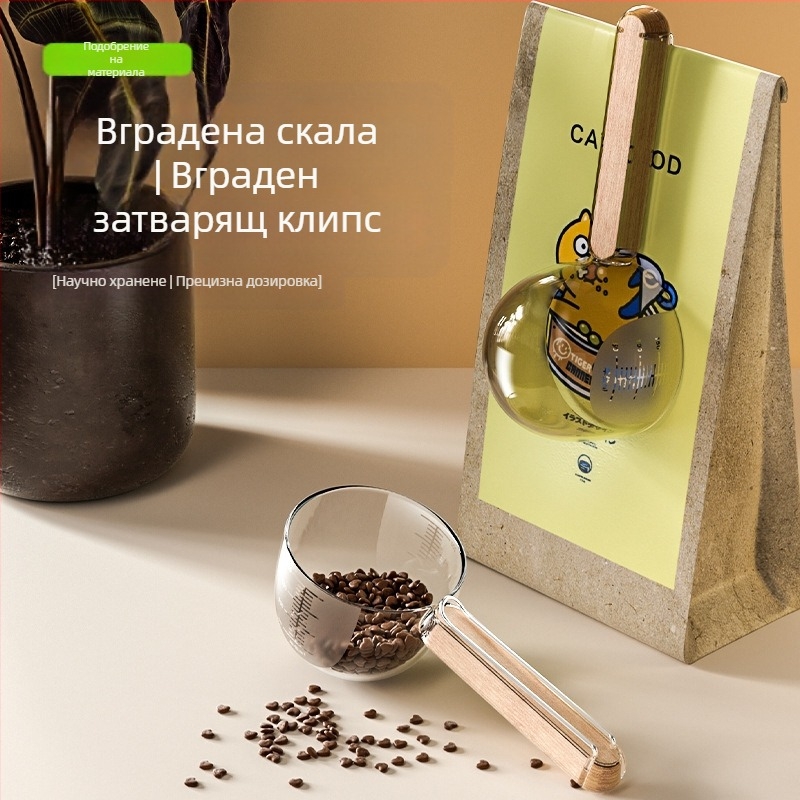 Нова дървена дръжка лъжица за котешка храна лъжица за котешка храна с щипка за котешки и кучешки принадлежности лопатка за храна лъжица за кучешка храна принадлежности за домашни любимци