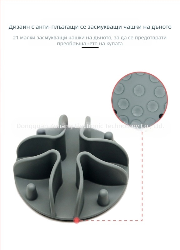 Нов продукт на склад Силиконова купа за близане за домашни любимци, подложка за разделяне на кучешка храна с вендуза, купа за бавна храна за домашни любимци против задавяне