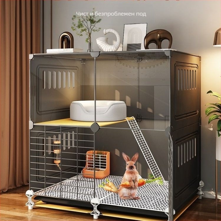 Клетка за зайци, домашно гнездо за спане на закрито, заек, средство против пръски на урина, специална вила, голяма, екстра голяма, холандско прасе, морско свинче