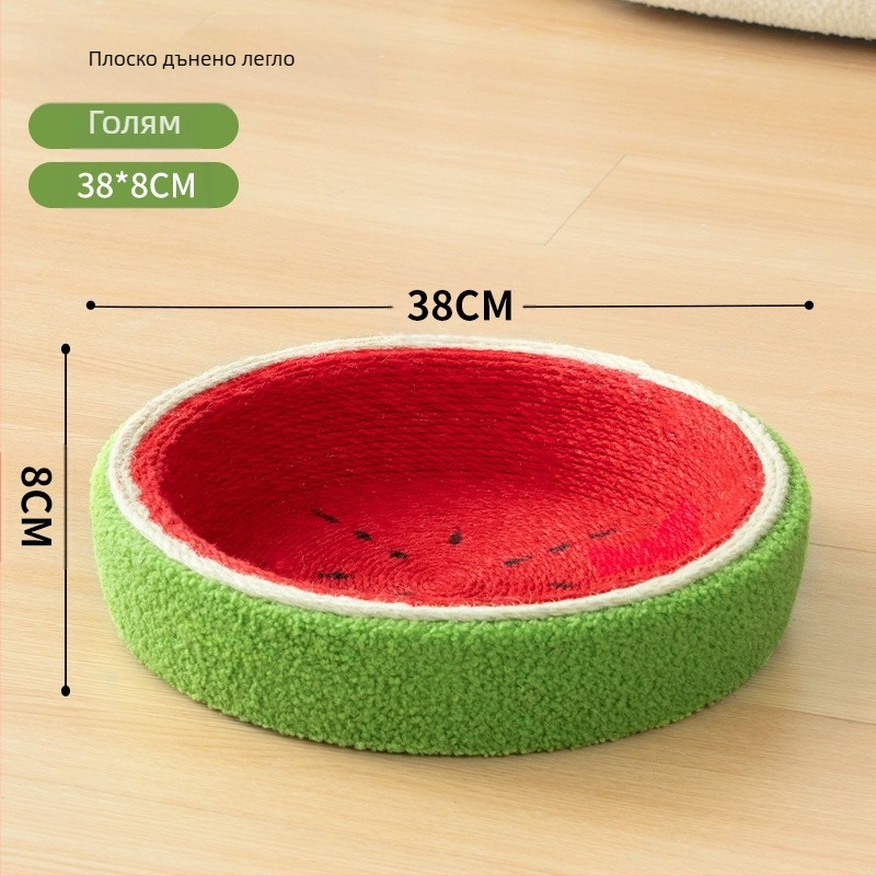 Дъска за драскане на котки, гнездо без пърхот, леген за драскане на котки от сизалово въже, вградена играчка за котки, против драскане на котки, шлифоваща дъска за нокти, консумативи