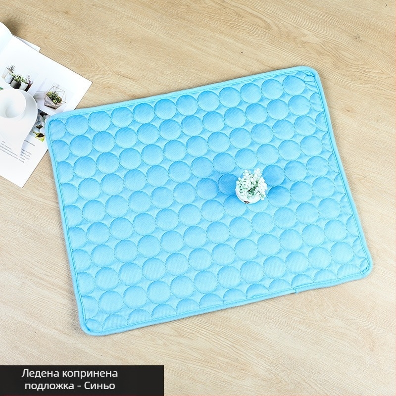 Ледена копринена постелка за домашни любимци Лятна хладна постелка за кучета Постелка за котки и кучета за диван Хладна постелка за кучета Постелка за котки и кучета Ледена постелка за домашни любимци