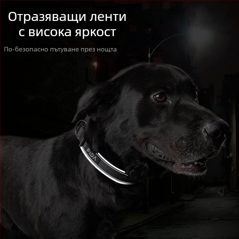 Найлонов отразяващ нашийник за домашни любимци, въже за нашийник за кучета, Feida, Amazon популярен нашийник за кучета на едро