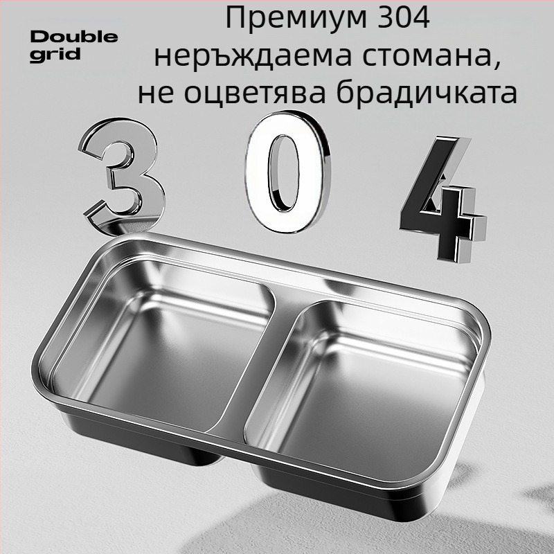 Купа за котки, леген за котешка храна, двойна купа от неръждаема стомана, антидетонационна купа за домашни любимци, купа за котешка храна, поилка за храна, купа за кучета