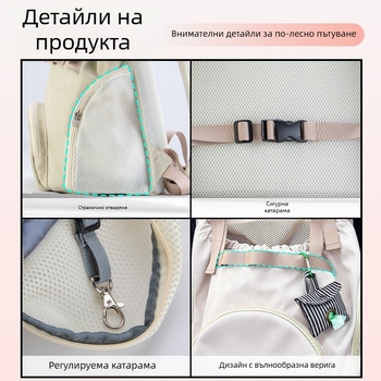 Чанта за кучета, преносима чанта за домашни любимци, чанта за гърди за котки, зимна топла раница с каишка за гърди за котки