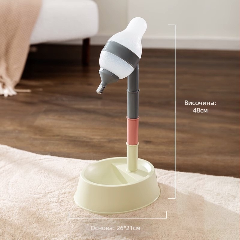 Трансгранична нова вертикална фонтанка за кучета, неръждаема стомана, антидетонираща купа за хранене, за средни и малки кучета и котки, двойна купа