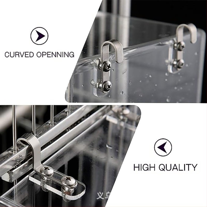 Вана за птици, кутия за вана, акрил, нови принадлежности за птици, прибори за хранене, трансгранични експлозии, вана за птици на склад