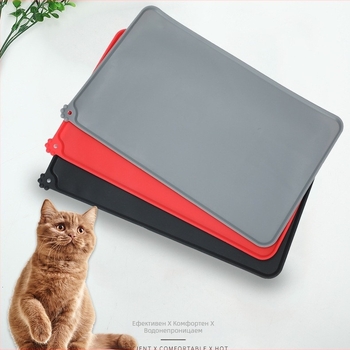 Силиконова подложка за домашни любимци с дупки от Amazon, подложка за храна за котки и кучета, силиконова подложка за кучешки лапи, водоустойчива подложка за капак за домашни любимци