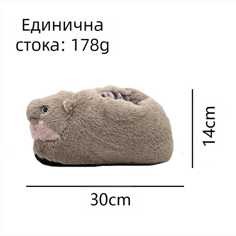 Трансгранична нова плюшена тайландска джудже хипопотам плюшена кукла хипопотам