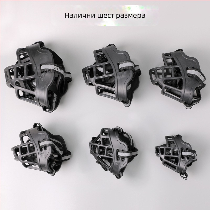 Нова пластмасова регулируема маска за уста за кучета, против ухапване, против лай, против хранене, маска за домашни любимци на едро