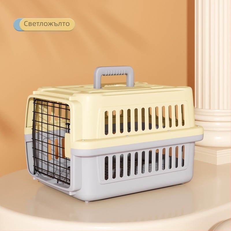 Клетка за домашни любимци, Медицинска транспортна клетка за котки, Клетка за котки, Клетка за кучета, Транспортна клетка за малки кучета, Дишаща и лека