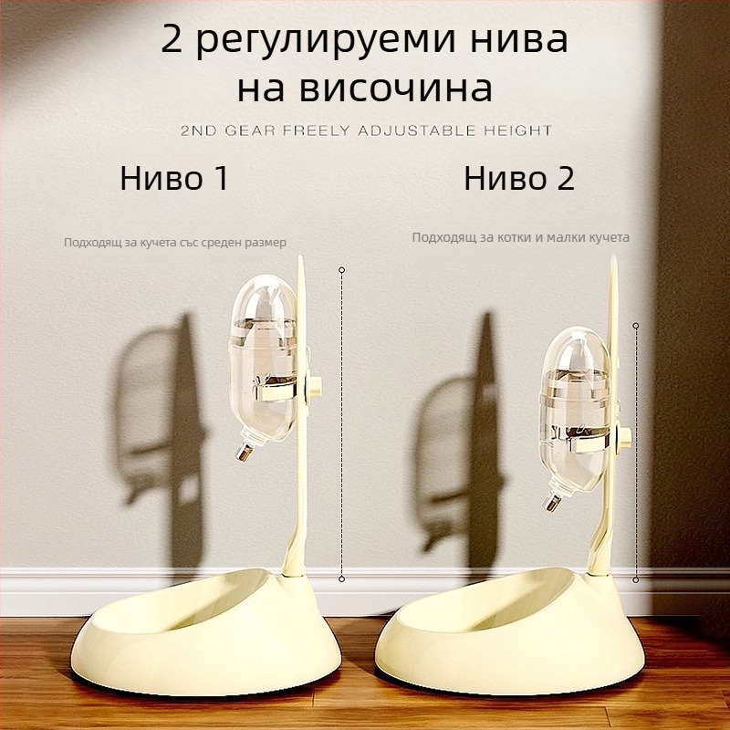 Диспенсър за вода за кучета, не мокра уста, диспенсър за вода за котки и зайци, мобилен диспенсър за вода за домашни любимци, не е за щепсел, автоматичен чайник за кучета