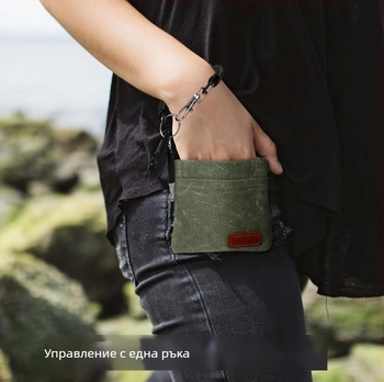 Чанта за закуски за домашни любимци, чанта за хранене на кучета, преносима чанта за храна за котки и кучета с голям капацитет, за разходка с кучета, окачена на кръста